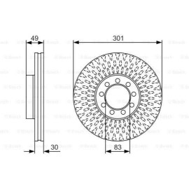 BOSCH 0986479a23 Диск гальмівний передній BOSCH 0986479a23