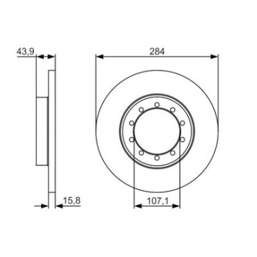 Диск тормозной BOSCH 0986479a34