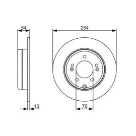 Диск тормозной BOSCH 0986479a45