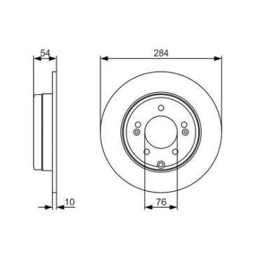 Диск тормозной BOSCH 0986479a45