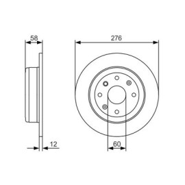 BOSCH 0986479a56 Диск тормозной BOSCH 0986479a56