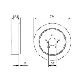 BOSCH 0986479a82 Диск тормозной BOSCH 0986479a82