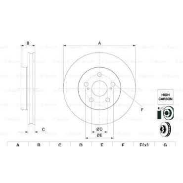 Гальмівний диск BOSCH 0986479f72