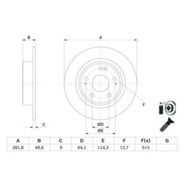 Диск тормозной BOSCH 0986479f76
