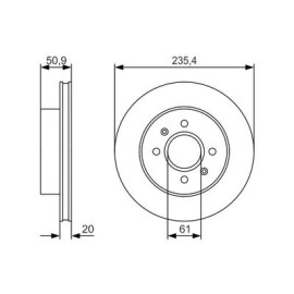 Диск гальмівний BOSCH 0986479r52