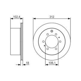 Диск гальмівний BOSCH 0986479r57