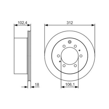 Диск гальмівний BOSCH 0986479r57