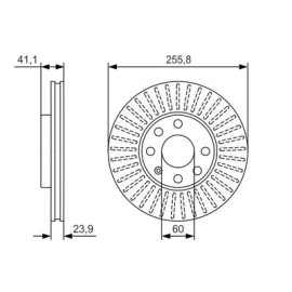 BOSCH 0986479r76 Диск тормозной BOSCH 0986479r76