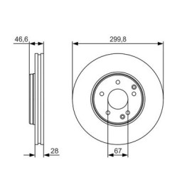 Тормозной диск BOSCH 0986479r79