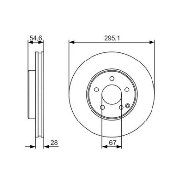 Гальмівний диск BOSCH 0986479r99