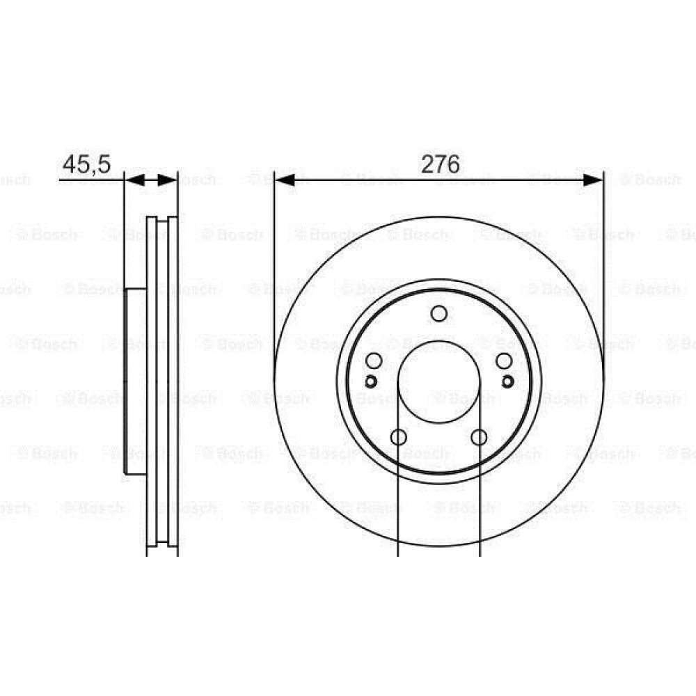 Диск тормозной BOSCH 0986479s00