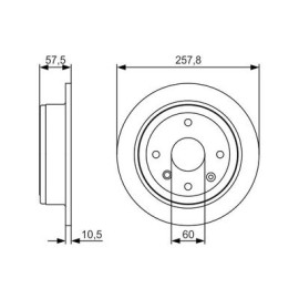 Гальмівний диск BOSCH 0986479s08