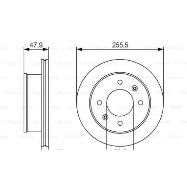 Диск гальмівний передній BOSCH 0986479s21
