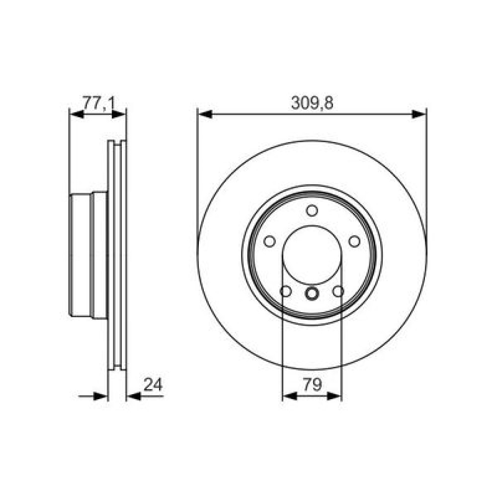 Тормозной диск BOSCH 0986479s29