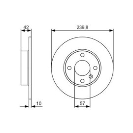 Диск гальмівний BOSCH 0986479s52