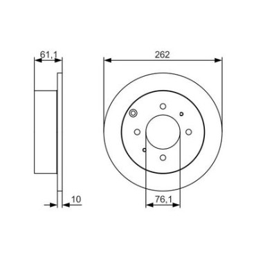 Диск тормозной BOSCH 0986479s68