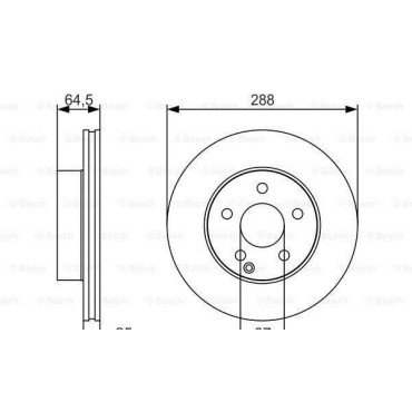 Диск гальмівний передній BOSCH 0986479s83