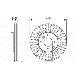 Диск тормозной BOSCH 0986479s90
