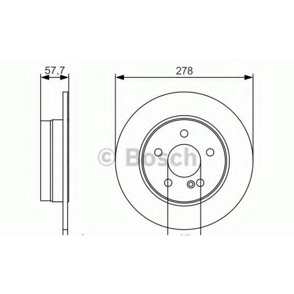Диск гальмівний задній BOSCH 0986479s96