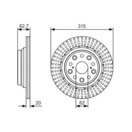 Диск гальмівний BOSCH 0986479t06