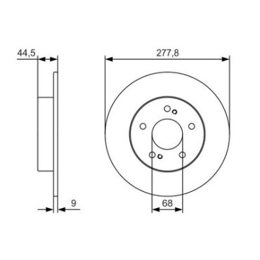 Диск гальмівний BOSCH 0986479t86