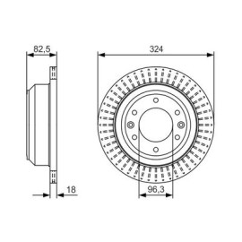 Диск тормозной задний BOSCH 0986479u29
