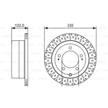 Диск тормозной задний BOSCH 0986479u32