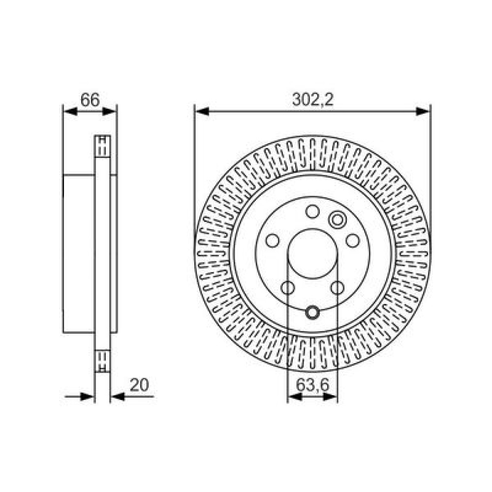 Диск гальмівний задній BOSCH 0986479u44