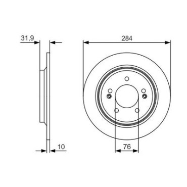 Тормозной диск BOSCH 0986479v09