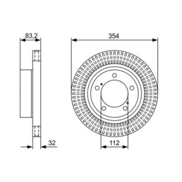 Тормозной диск BOSCH 0986479v50