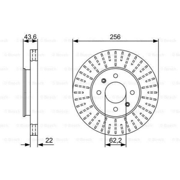 Диск гальмівний BOSCH 0986479v96