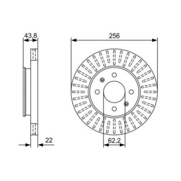 Диск гальмівний BOSCH 0986479w05