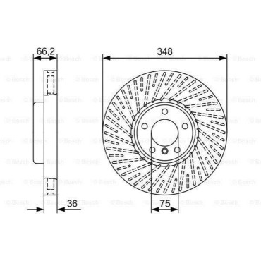 Диск тормозной передний BOSCH 0986479w19
