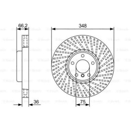 Диск тормозной передний BOSCH 0986479w20