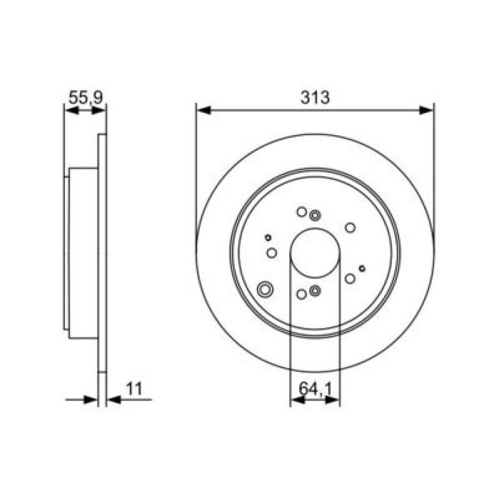 Диск гальмівний BOSCH 0986479w23