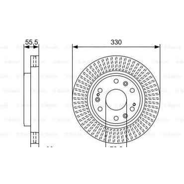 Диск тормозной BOSCH 0986479w30