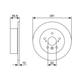 Диск гальмівний BOSCH 0986479w38