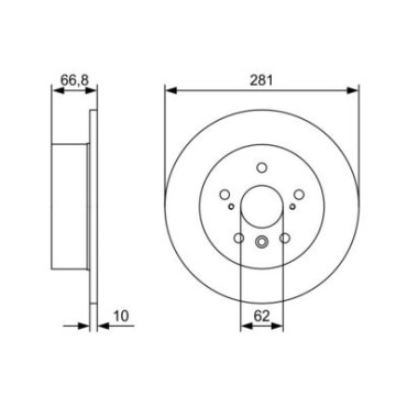Диск тормозной BOSCH 0986479w38