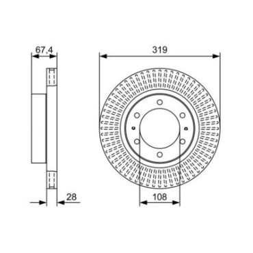 Тормозной диск BOSCH 0986479w47