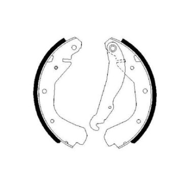 Тормозные колодки барабаны BOSCH 0986487213