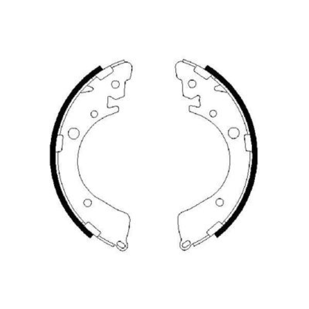 Тормозные колодки барабаны BOSCH 0986487323