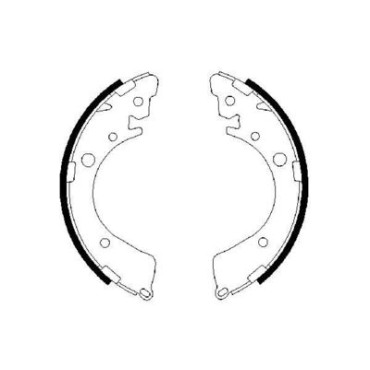 Тормозные колодки барабаны BOSCH 0986487323