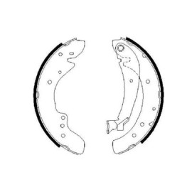Тормозные колодки барабаны BOSCH 0986487521