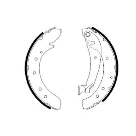 BOSCH 0986487522 Тормозные колодки барабаны BOSCH 0986487522