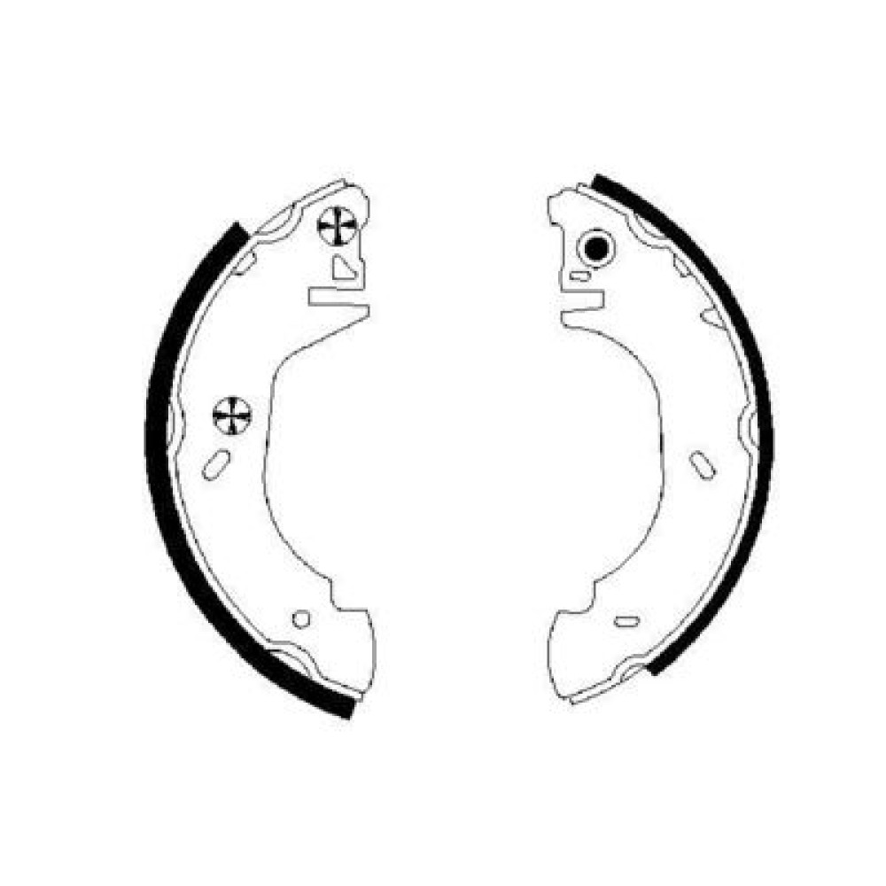 Тормозные колодки барабаны BOSCH 0986487524