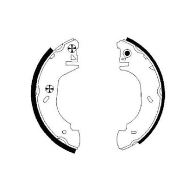 Тормозные колодки барабаны BOSCH 0986487524