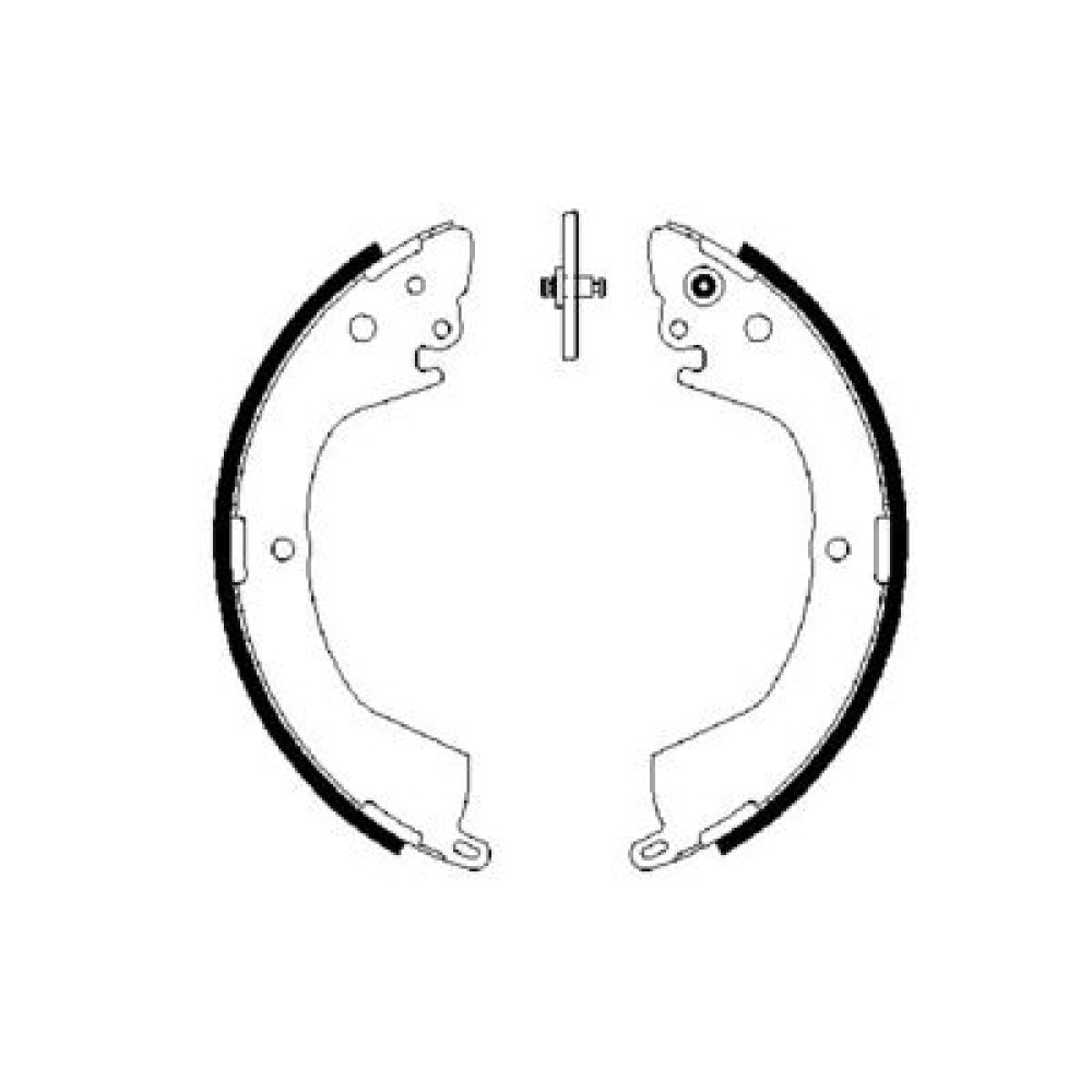 Барабанные колодки BOSCH 0986487684