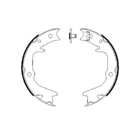 Тормозные колодки барабаны BOSCH 0986487685