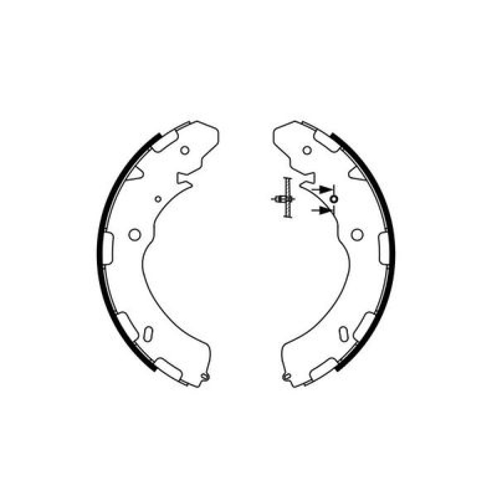 Тормозные колодки барабаны BOSCH 0986487758
