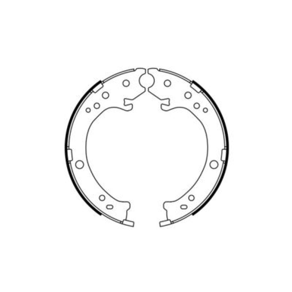 Комплект гальмівних колодок з 4 шт. барабанів BOSCH 0986487765